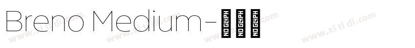 Breno Medium字体转换